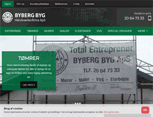Tablet Screenshot of byberg-byg.dk